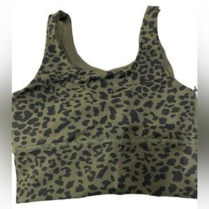DYI street sports bra green black cheetah print Size XS